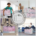 3 Pack Heavy Duty Moving Bags, Extra Large Clear Storage Bags with Zipper and Handles, Moving Boxes & Storage Bins