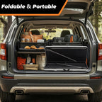 34" Folding Table, Portable Square Camping Card Table with Collapsible Legs & Carrying Handle, Plastic Tables for