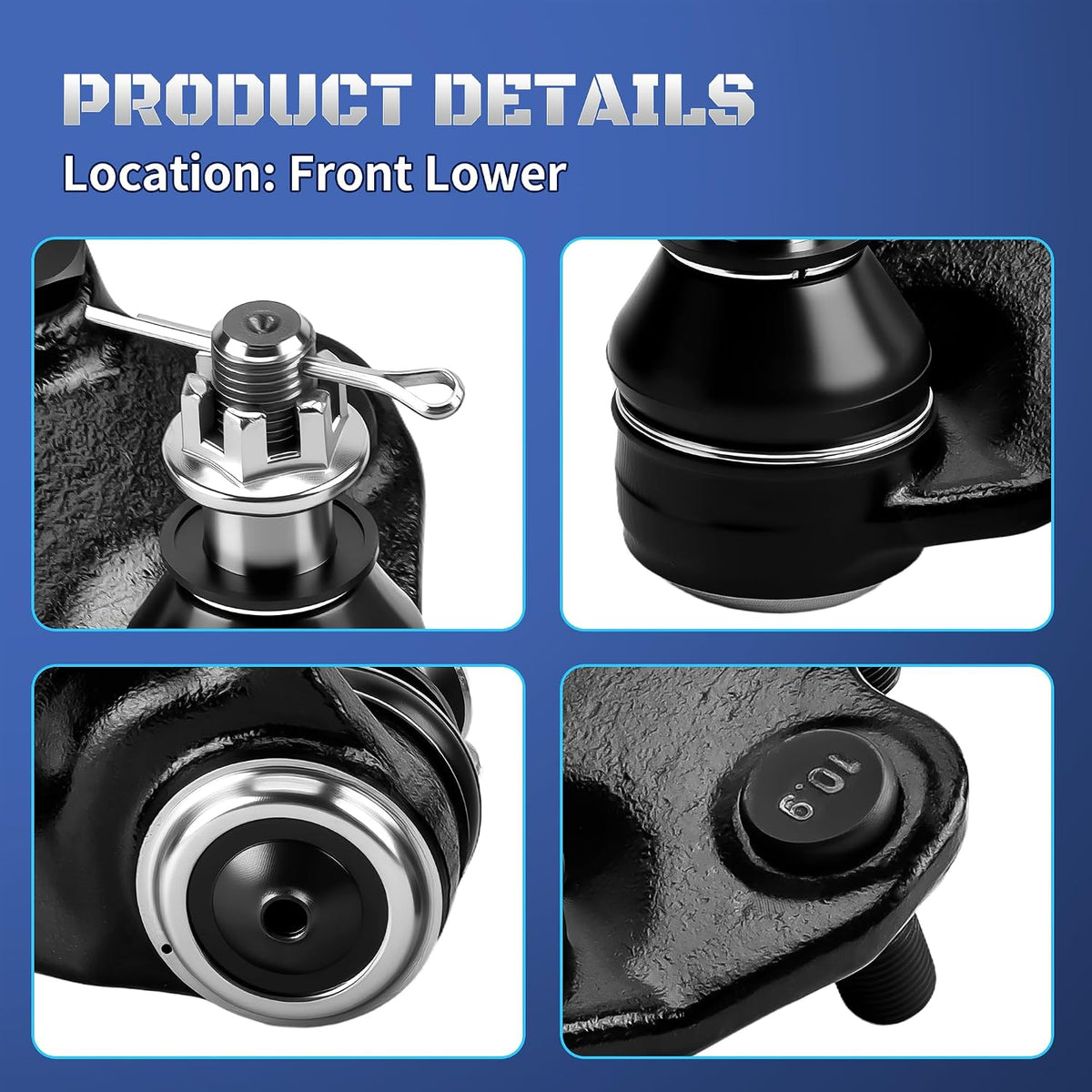 Set of 2 Front Lower Suspension Ball Joint for Toyota Corolla 2009-2019