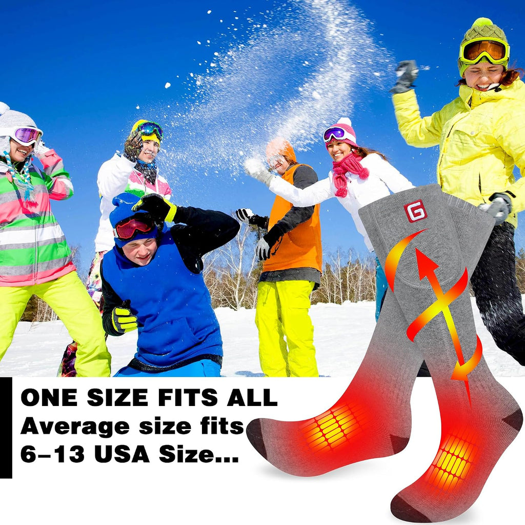 Heated Socks Women Thermal Insulated Socks for Arthritis, Winter Thick Warm Cotton Sox Heating Foot Warmer, Unisex &