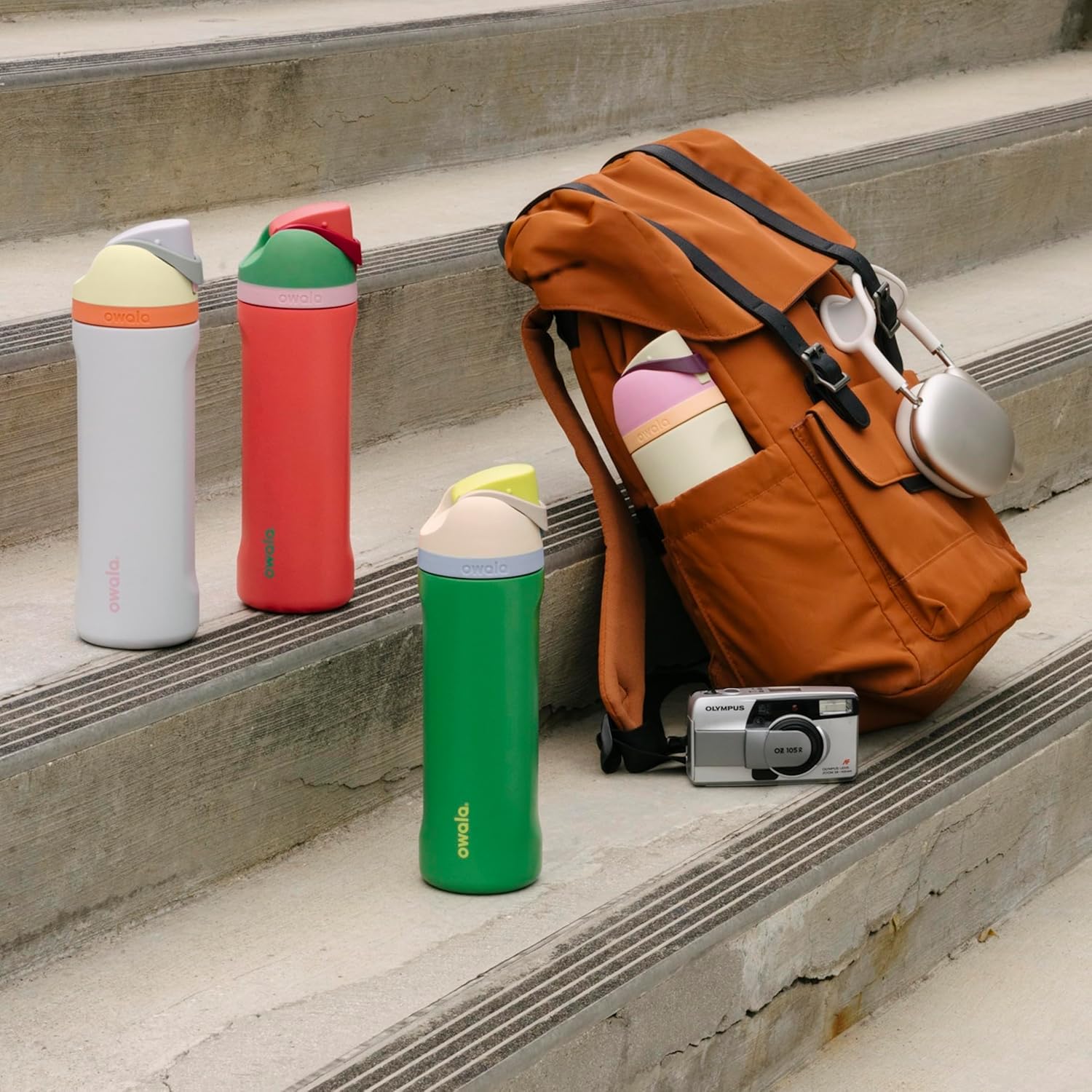 FreeSip Stainless Steel Water Bottle 24 oz Denim