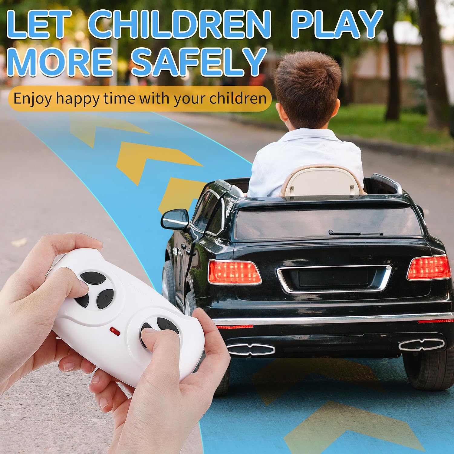 2.4G Remote Control for Kids Electric Car, White Remote Control for 12V Electric Ride On Car/Truck/Toddler Cars