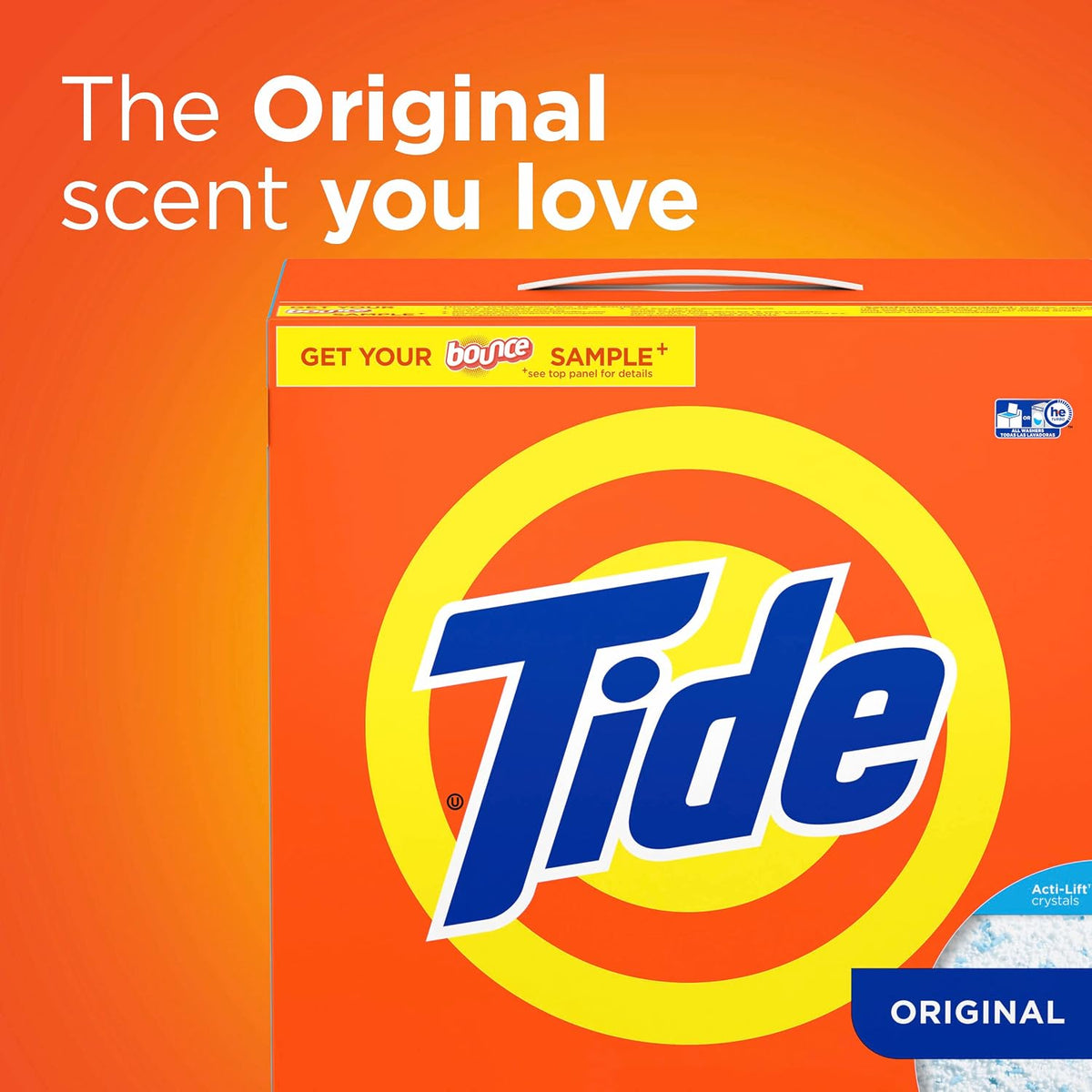 Powder Laundry Detergent, Original Scent, 125 Loads, 143 oz