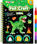 Foil Art Craft Kit for Kids, Sparkly Birthday Gift Toy for Kids
