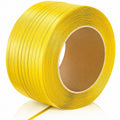 1/2" x 2297ft Poly Strapping Roll, 300 lbs Break Strength Plastic Pallet Strapping Coil, Yellow Banding Strap for Box