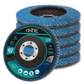 4-1/2" 60 Grit Flap Discs, 7/8" Arbor, 5 Pack