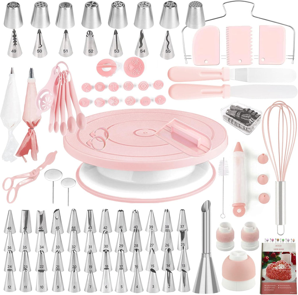 138 Cake Decorating Kit, Baking Supplies Tools for Beginners & Pros