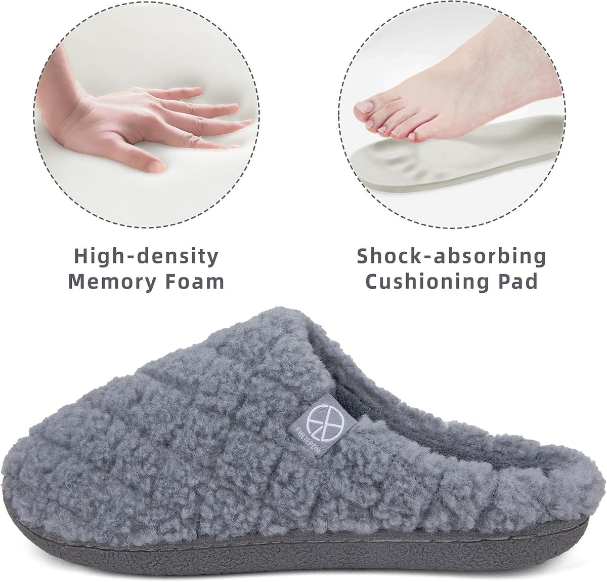 House Slippers for Women Memory Foam Slippers Cozy Lightweight House Shoes for Indoor Outdoor