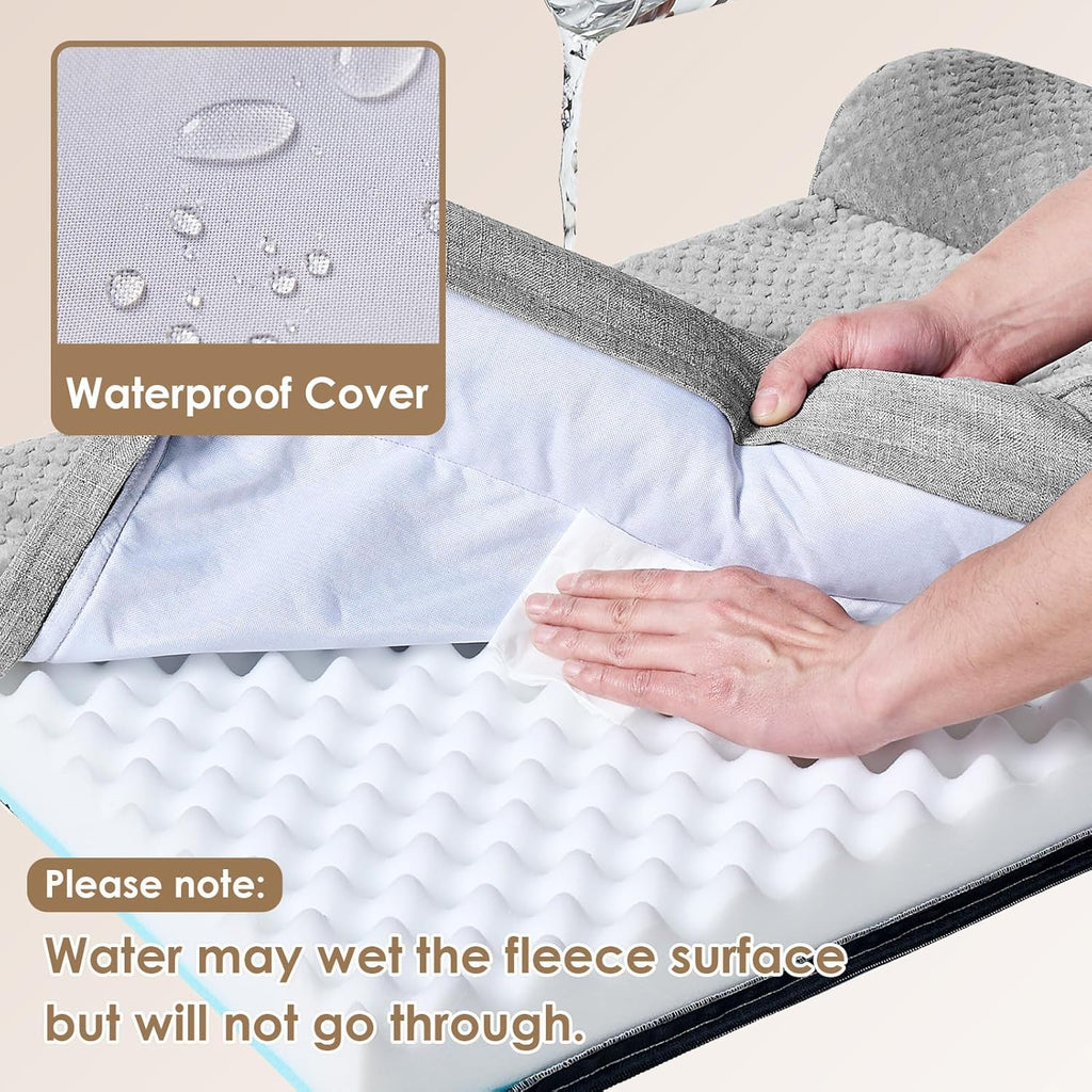 Orthopedic Dog Bed Medium Size Dogs, Memory Foam Dog Bed with Washable Removable Cover, Waterproof Pet Sofa Couch for