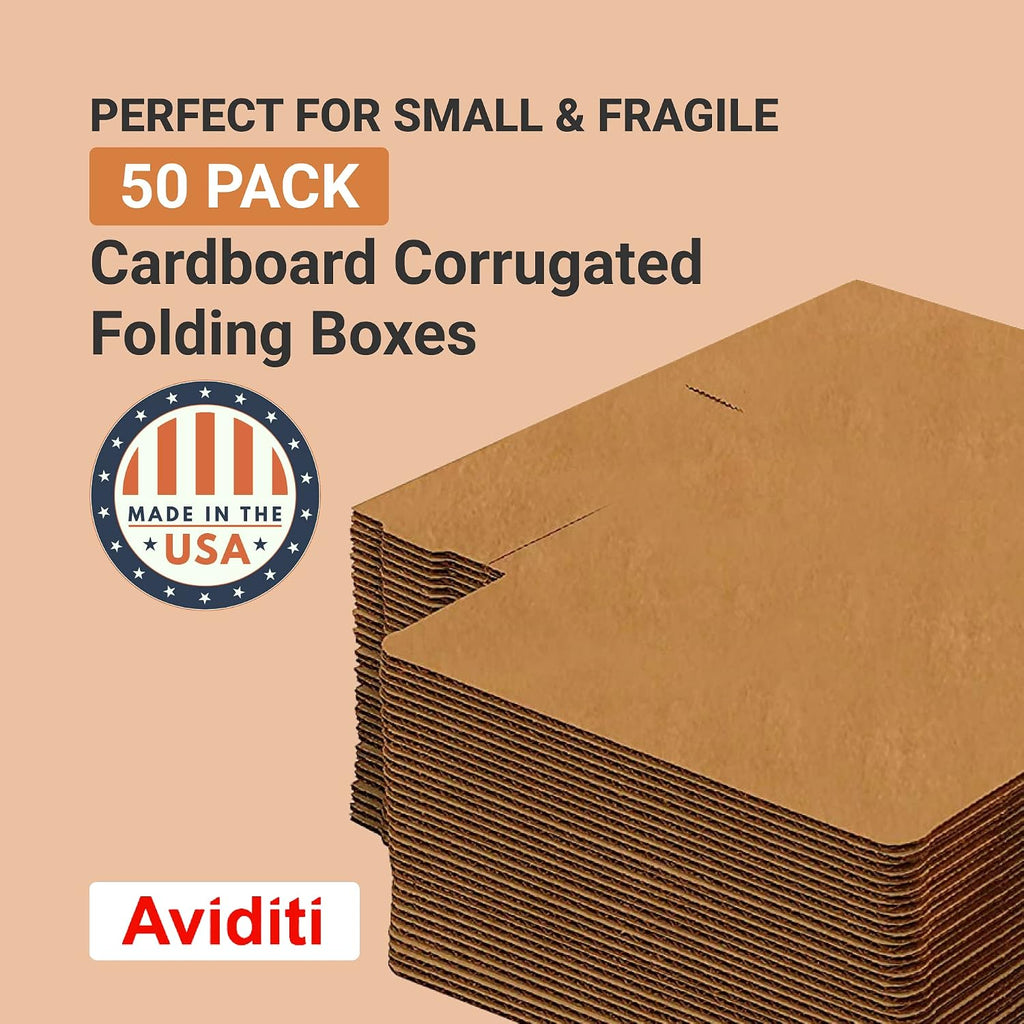 Shipping Boxes Small 18"L x 12"W x 3"H 25-Pack - Corrugated Cardboard Box for Moving, Mailing, Packing, Packaging and