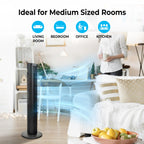 40-Inch Oscillating Bladeless Tower Fan