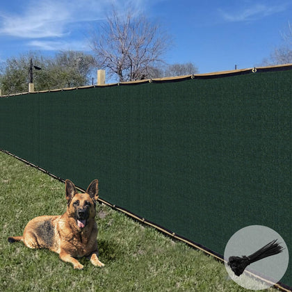 Sunrise 6' x 40' Privacy Fence Screen with Grommets, Outdoor Windscreen Fence Covering Privacy Screen UV Blockage for