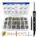 Heat Set Insert Tool Kit 880PCS Threaded Inserts Brass Hardware Nuts Bolts