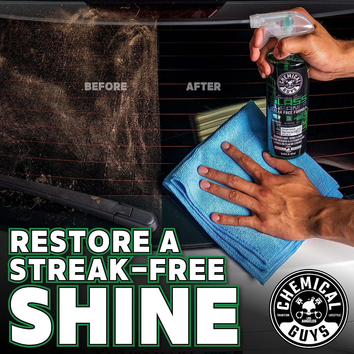 Starter Car Care & Cleaning Kit, 7-Piece Detailing Car Wash Kit with 6 Premium 16 oz Care Chemicals and Accessories