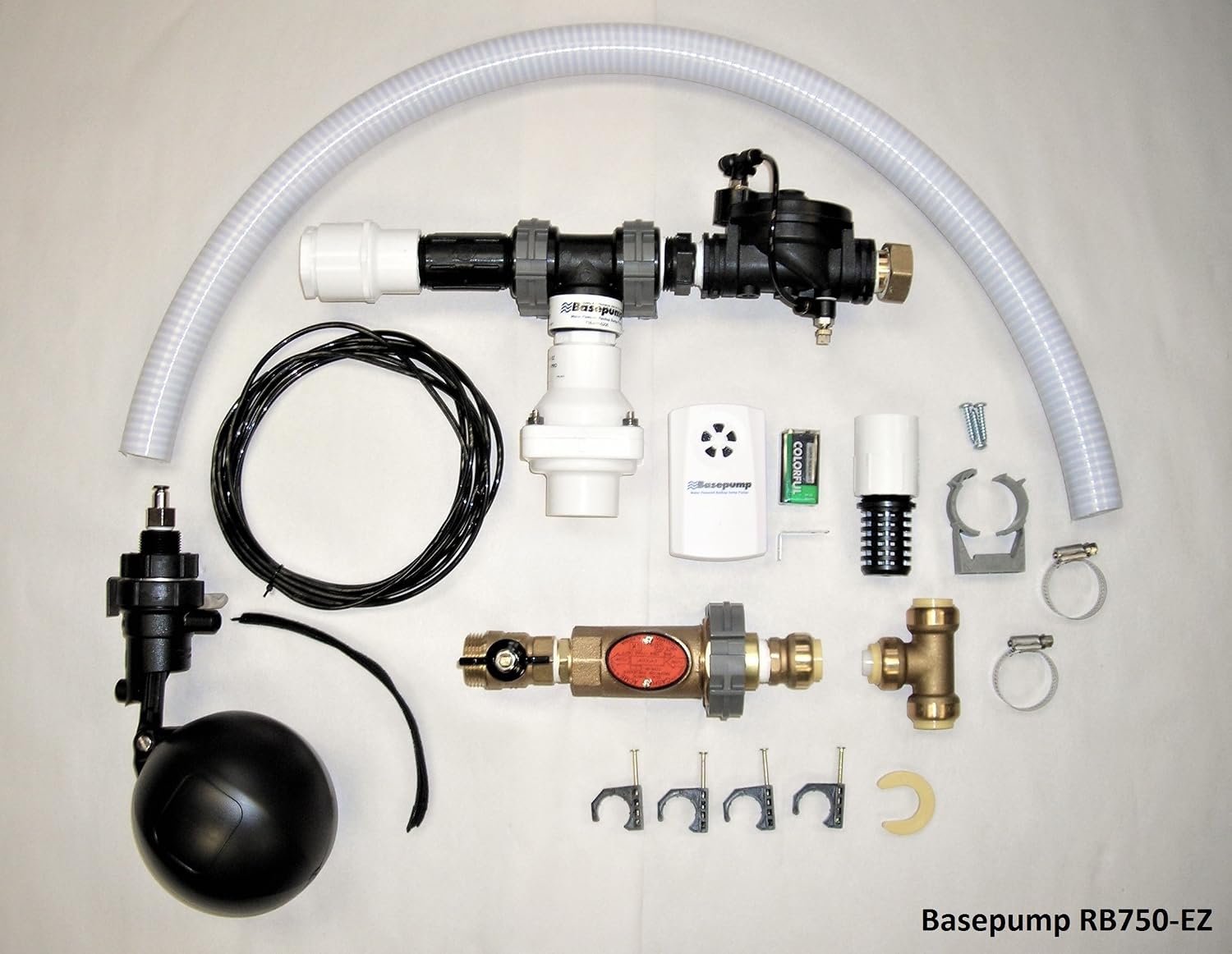 RB750-EZ Premium Water Powered Backup Sump Pump System | Automatic Sump Pump Backup System with High Water Alarm for