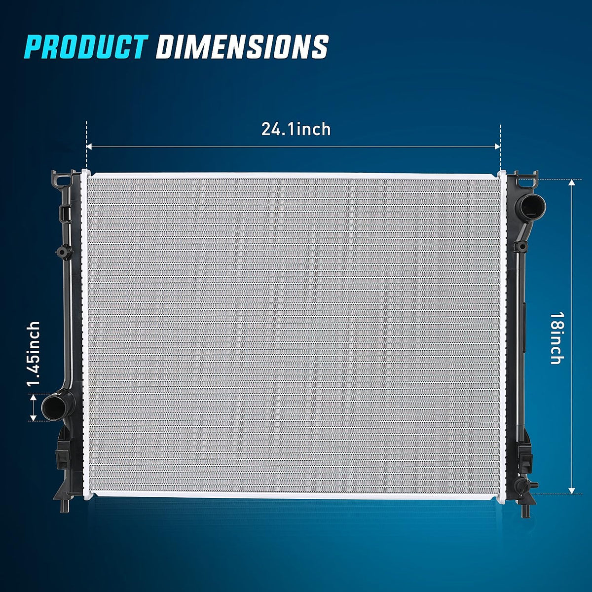 Nilight Radiator for Dodge Charger Challenger 2009-2020 CU13157
