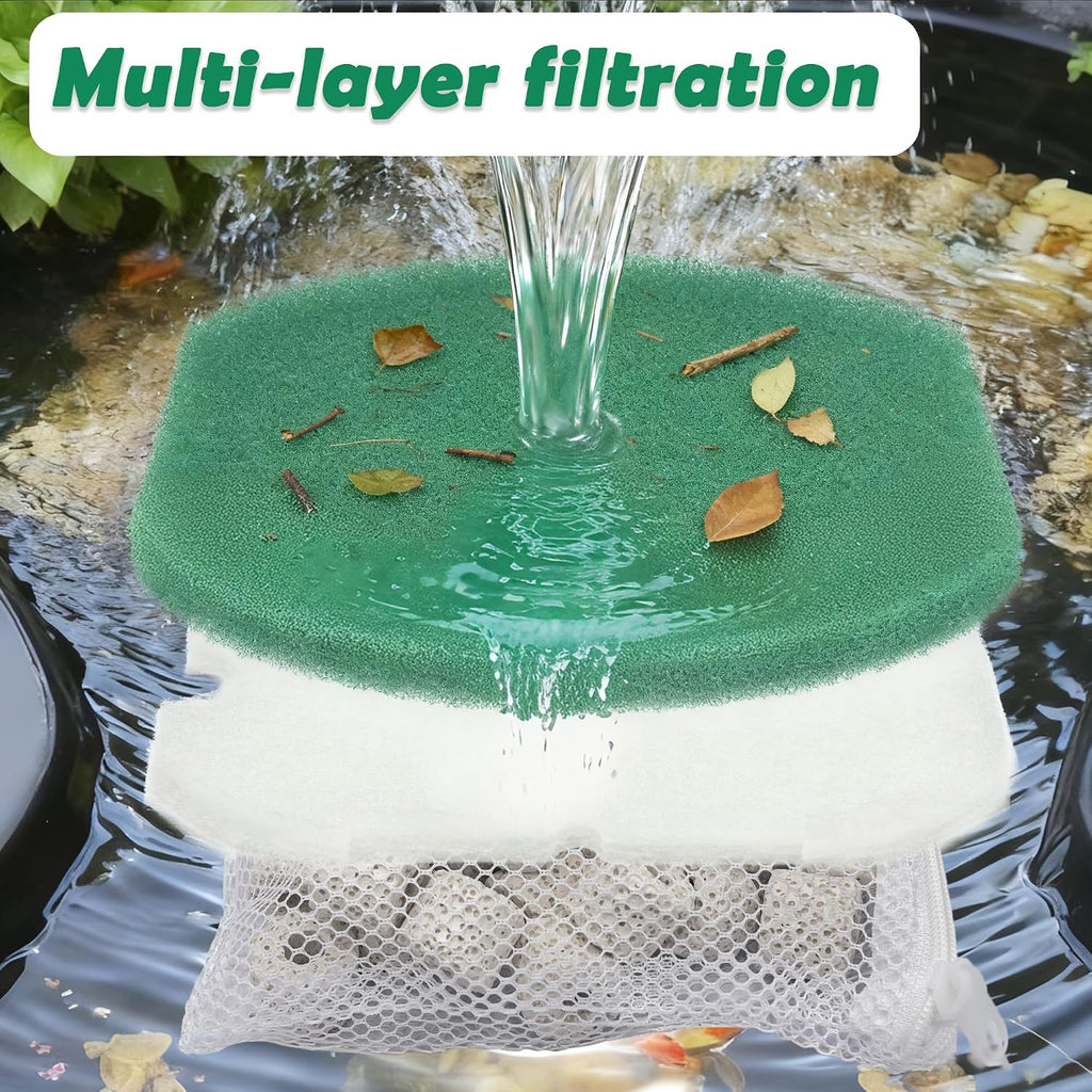 16 Pack Filter Media Set for Aquagarden Inpond 5in1 200 Gallon Model
