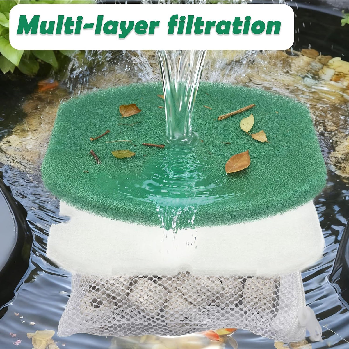 16 Pack Filter Media Set for Aquagarden Inpond 5in1 200 Gallon Model