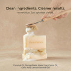Natural Dish Soap Bar - Value Pack of 3 Solid Soap Block 16oz - Lemon Scented, Long Lasting, Skin Friendly