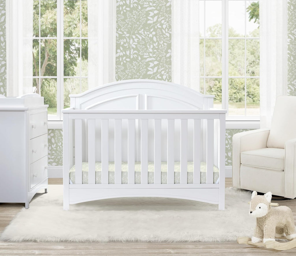 Perry 6-in-1 Convertible Crib - Greenguard Gold Certified, Bianca White