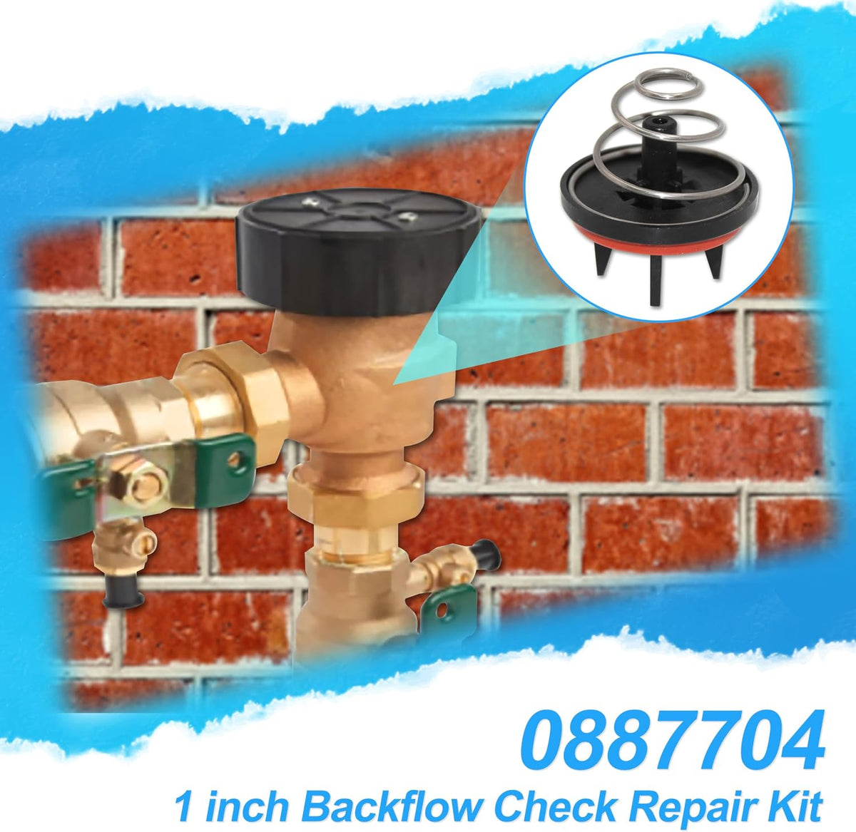 0887704 Backflow Check Repair Kit fit for 800M4 Pressure Vacuum Breaker