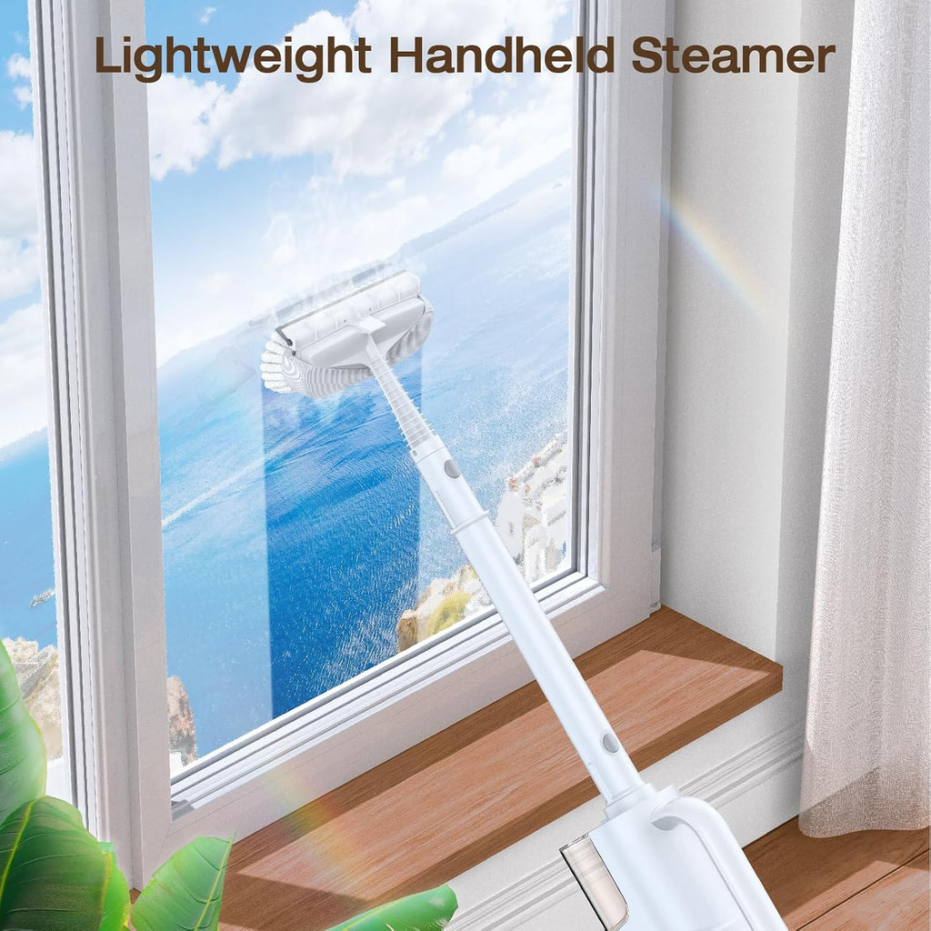 Steam Cleaner, Detachable 10-in-1 Handheld Steam Mop for Multi-Surface | Quick 10s Heat, 350ml Water Tank and 2-Level