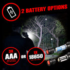 LED Tactical Flashlights High Lumens - Mini Flashlights for EDC Carry - Compact Powerful Emergency Flashlight Made