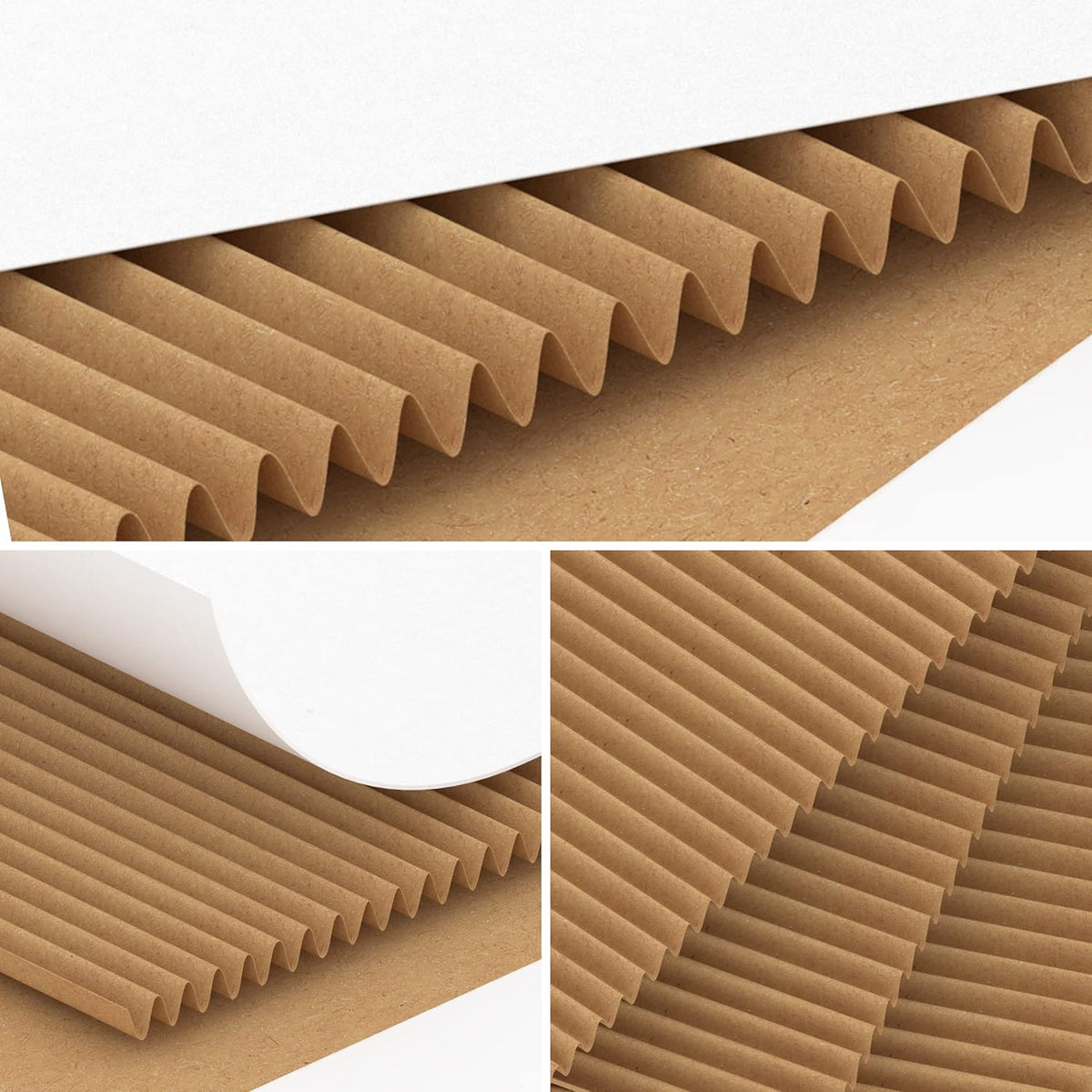 11x8x2 Inches Shipping Boxes Set of 20 White Corrugated Cardboard Mailing Boxes for Packaging, Small Business
