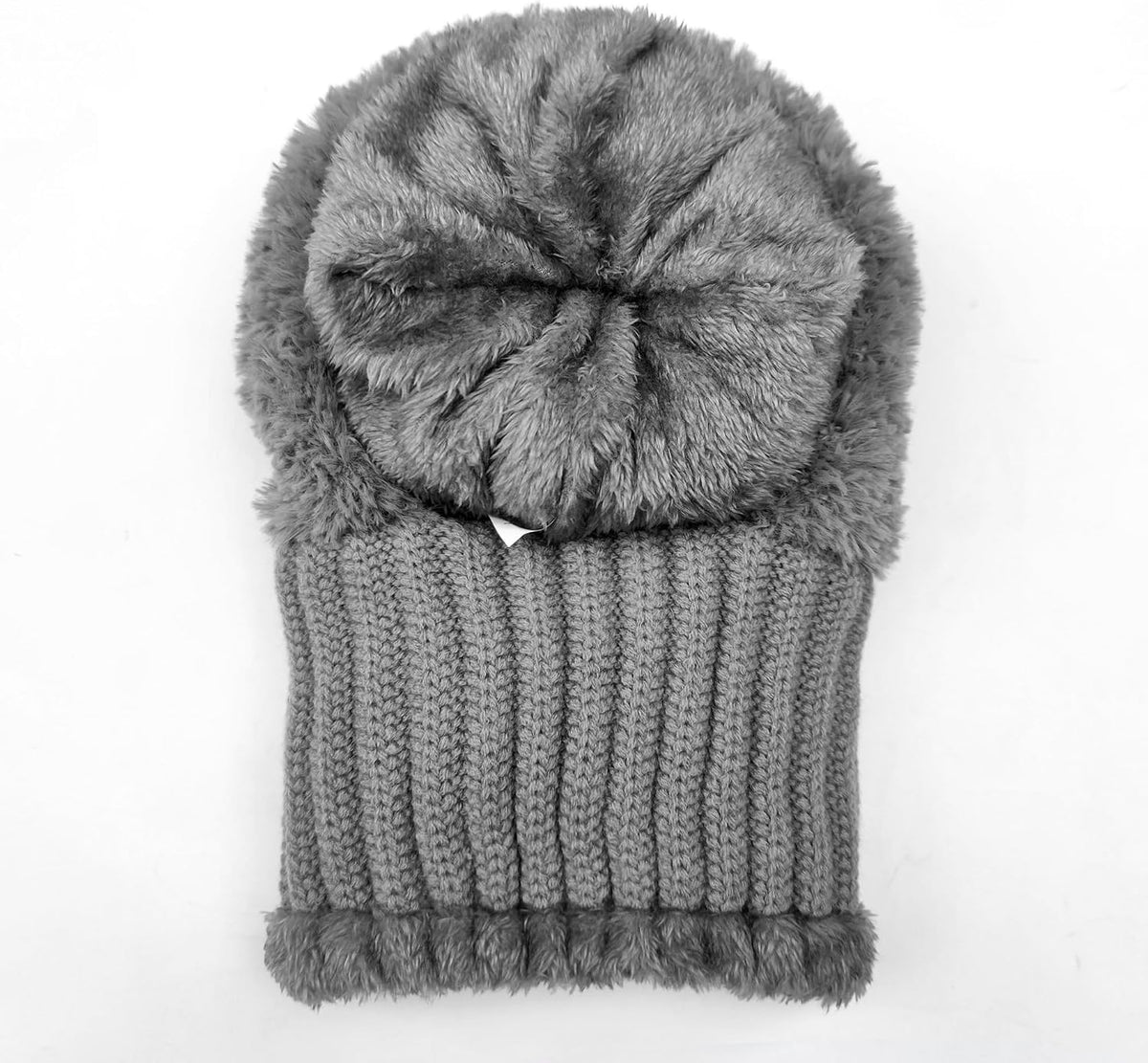 Women Winter Knit Beanie Hats One Piece Fleece Lined Balaclavas | Lady winter Earmuff Hooded Ski Snow Hat Pom Pom