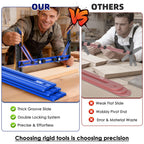 Stair Tread Template Tool with Triangular Brace and Edge Flip Stops