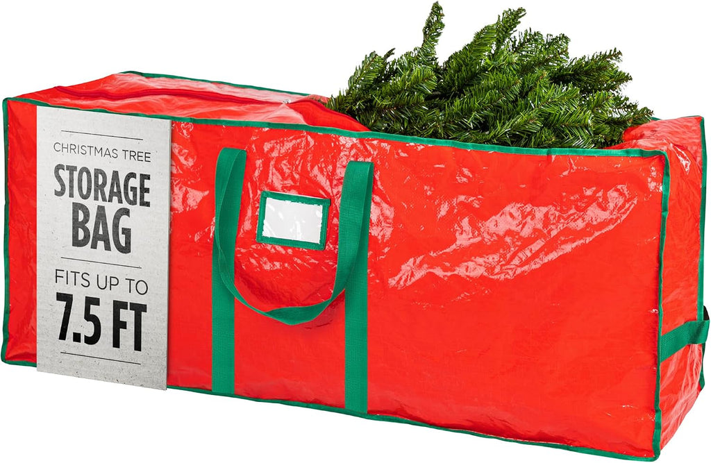 Christmas Tree Storage Bag - Stores 7.5 Foot Artificial Xmas Holiday Tree, Durable Waterproof Material, Zippered Bag