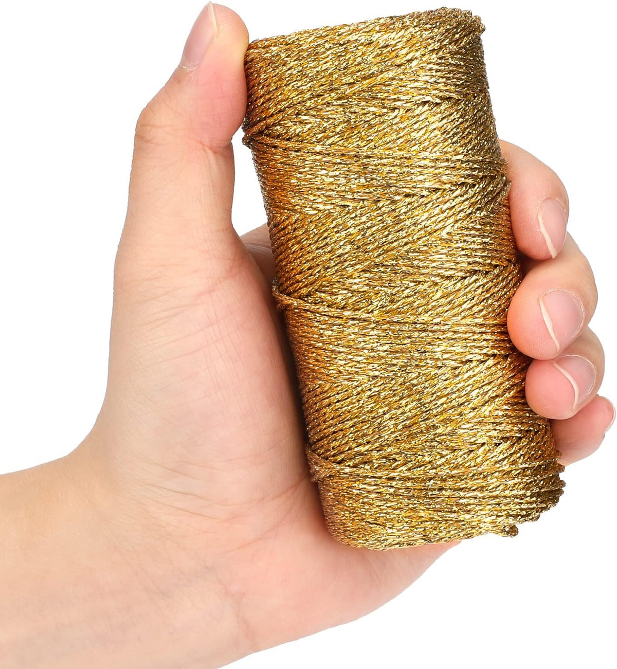 110Yards Decorative Metallic Bakers String, Gold Wrapping Twine