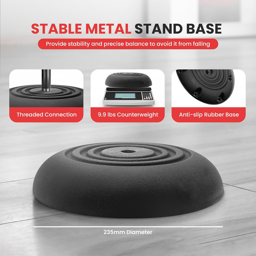 Universal Microphone Stand - Handheld Mic Compatible, Heavy Compact Base, Lightweight & Compact Design, 2.8 to 5 Ft