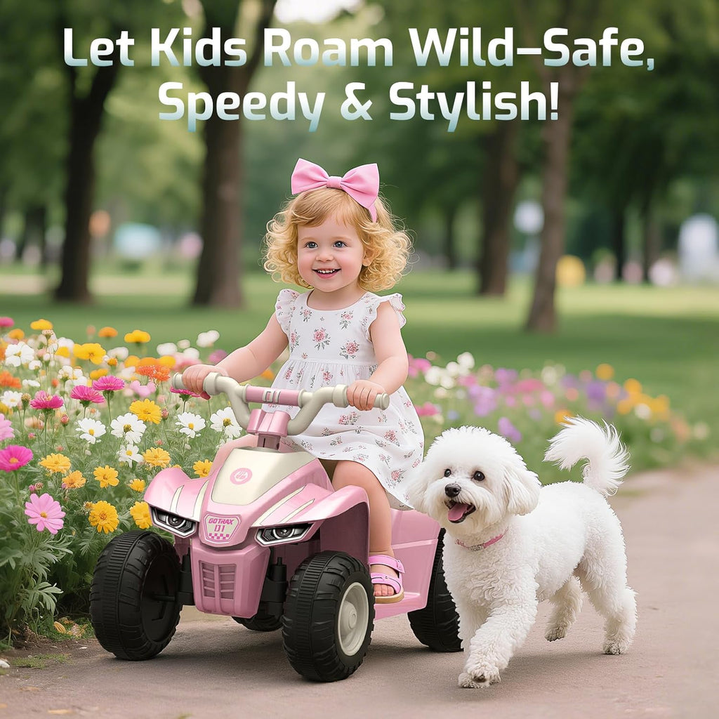 Gotrax Ride on Toy for Toddlers 1.5-4, 12V Battery for 80Mins, Max 1.5MPH | Safe Replaceable Lead-acid Battery
