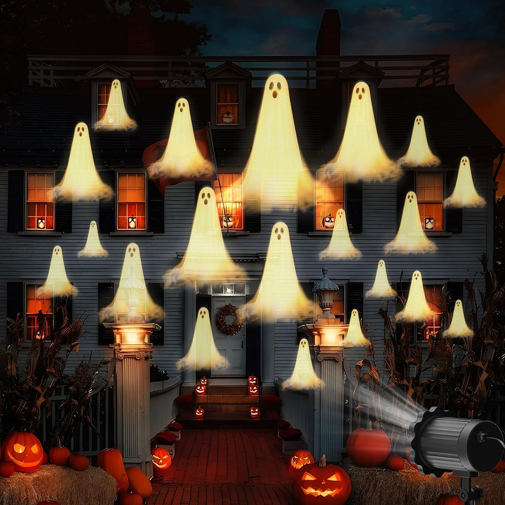 Halloween Projector Lights Outdoor，2024 Upgraded 3D Dynamic Decorations Light，Waterproof Halloween Light，Night Light