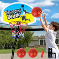 Trampoline Basketball Hoop, Universal Trampoline Accessories, Fits Straight Pole & Curved Pole, Upgraded Basketball