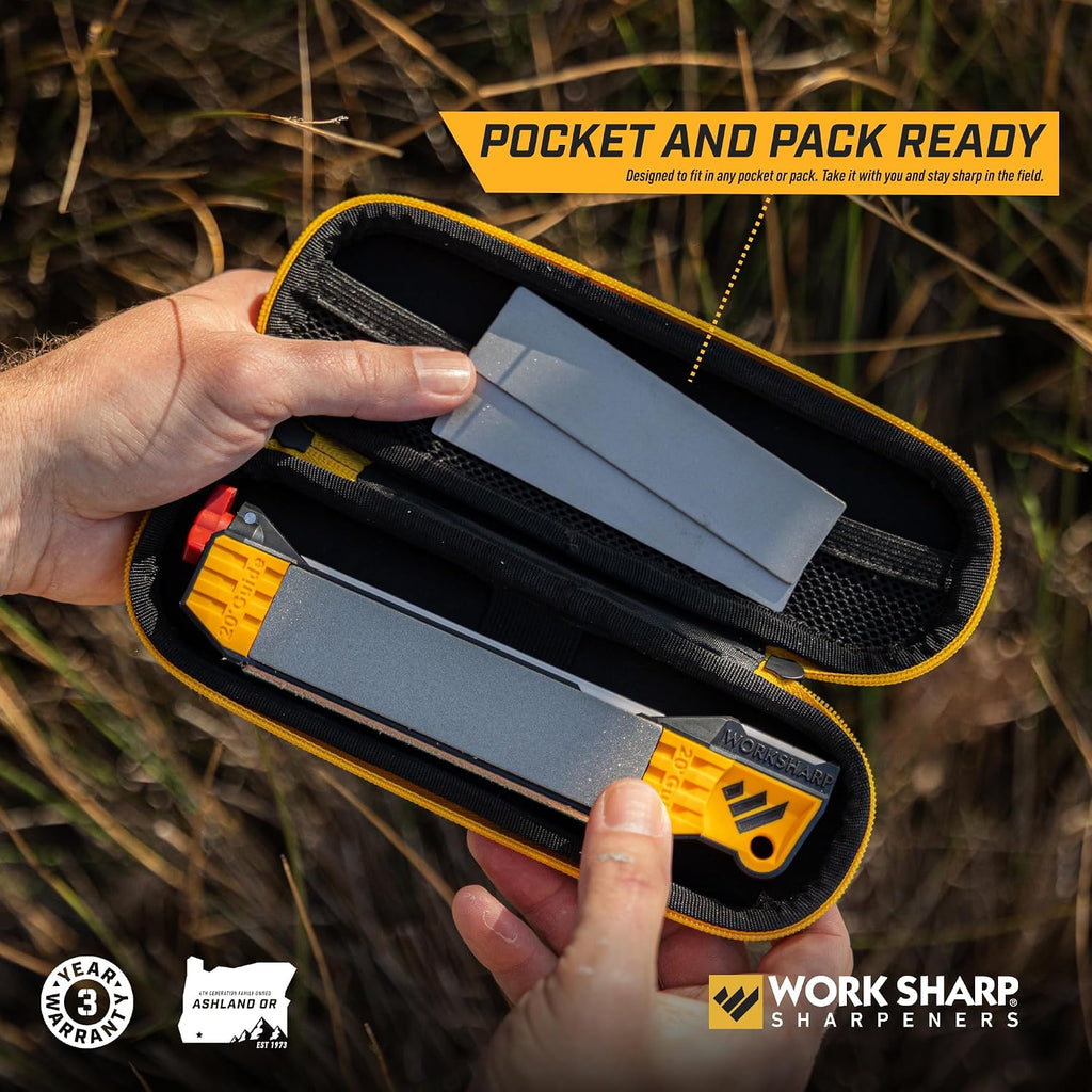 Guided Field Sharpener Elite with case, Travel Knife Sharpener Tool