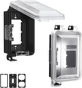 Ultra-Slim Outdoor Outlet Cover for Switch, 1-Gang, Black, 2-Pack | Weatherproof PC Receptacle Cover