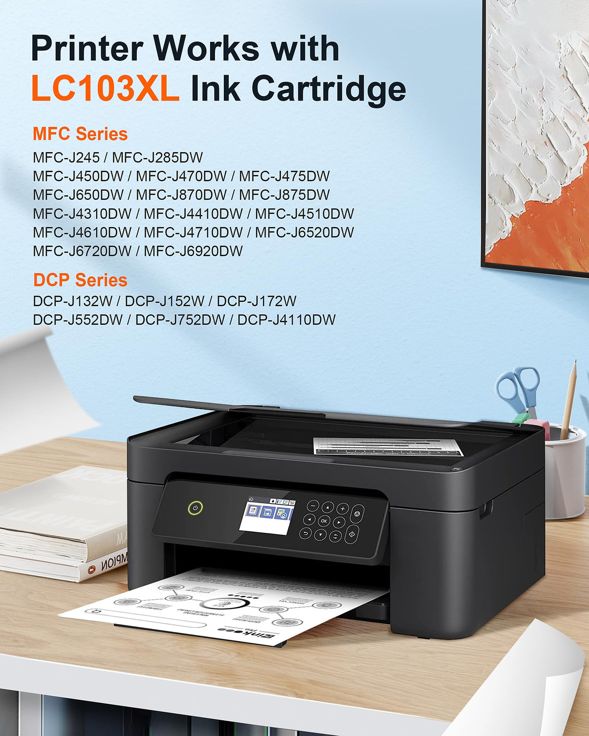 Compatible Replacement for Brother LC103 Ink Cartridges LC103BK