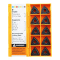 C&CINDOST WNMG080408‑PM Indexable Carbide Turning Inserts Grade CPC3015, CNC Lathe Cutting Tool Inserts with‑PM Chip Breaker for Steel Semi‑Finishing Machining
