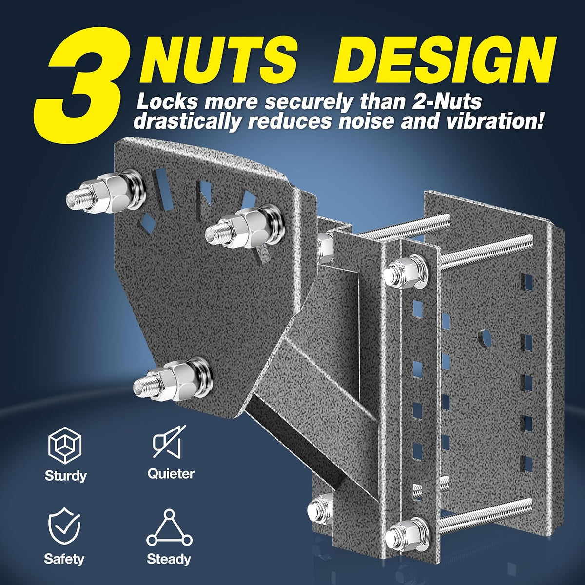 Trailer Spare Tire Mount, Spare Tire Carrier for Utility Trailer, Trailer Accessories Spare Tire Holder Fits 4 Lug X