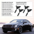 4 PCS UF680 Ignition Coils Compatible with Colorado Malibu 2.0 2.4 2.5L