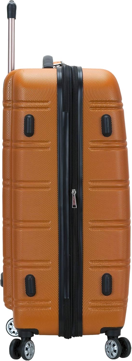 Melbourne Hardside 2 Piece Expandable Spinner Wheel Luggage Set, (20"/28"), Orange