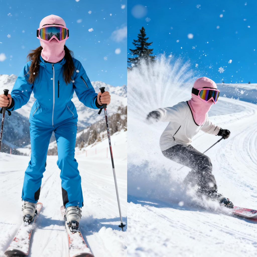 Ski Goggles, Snowboard Motorcycle Goggles with Ski Mask Balaclava Face Mask for Men Women Skiing,Motorcycle & Riding
