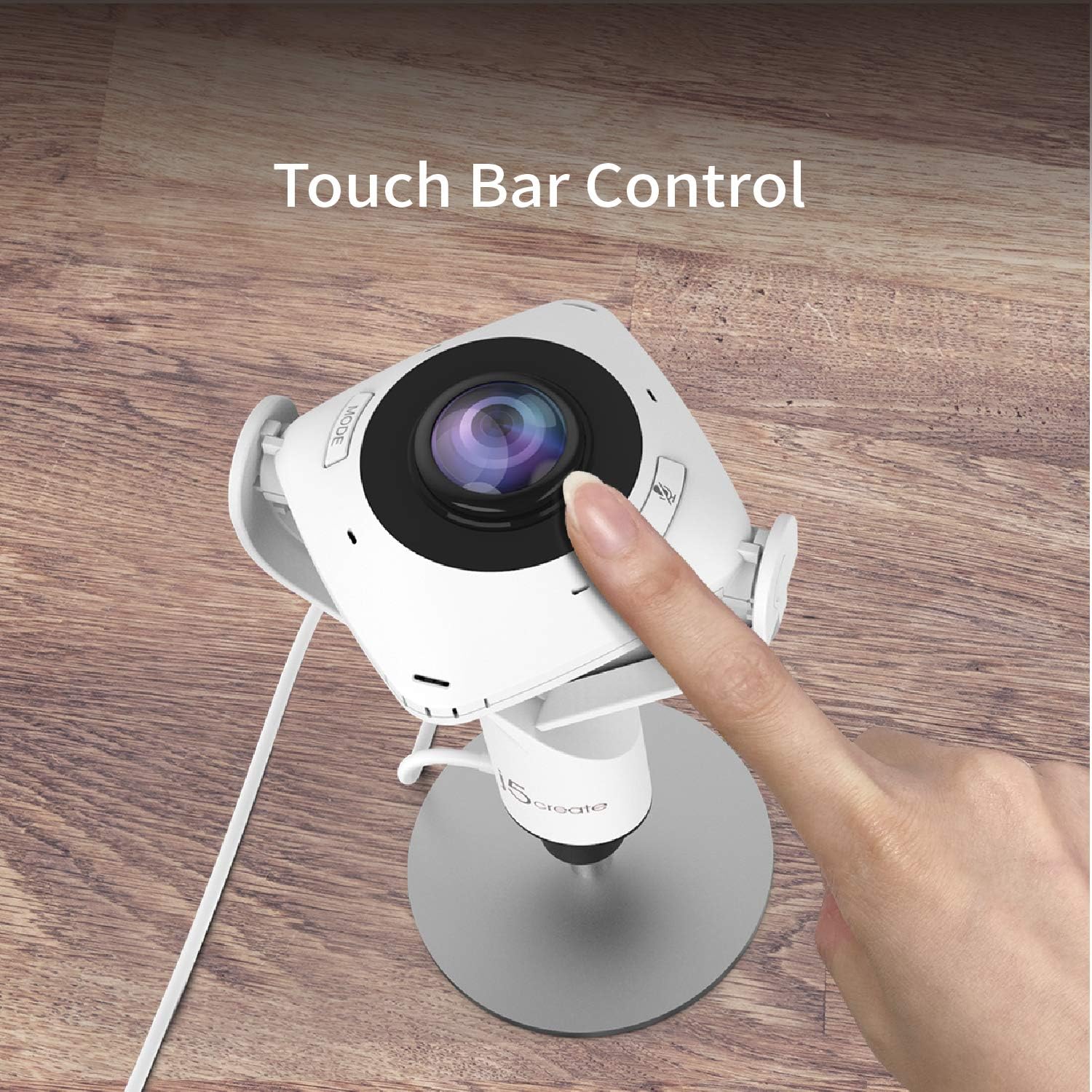360 Degree All Around Meeting Webcam | 1080P HD Camera with High Fidelity Microphone, USB-C | for Video Conferencing
