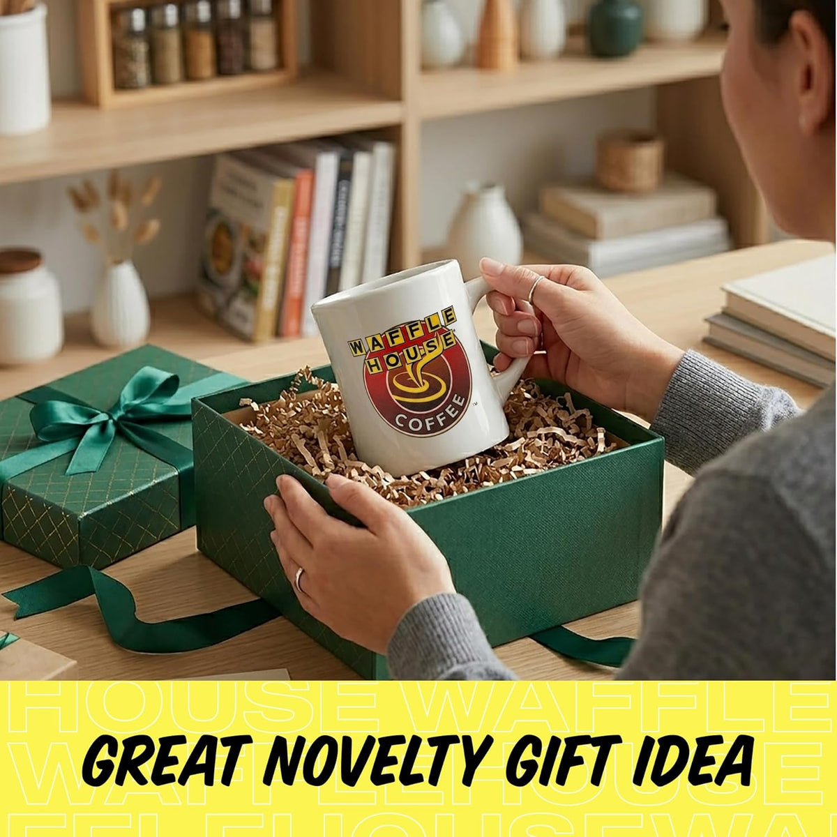 Coffee Mug Gift Box, 9 oz Ceramic Diner Cup