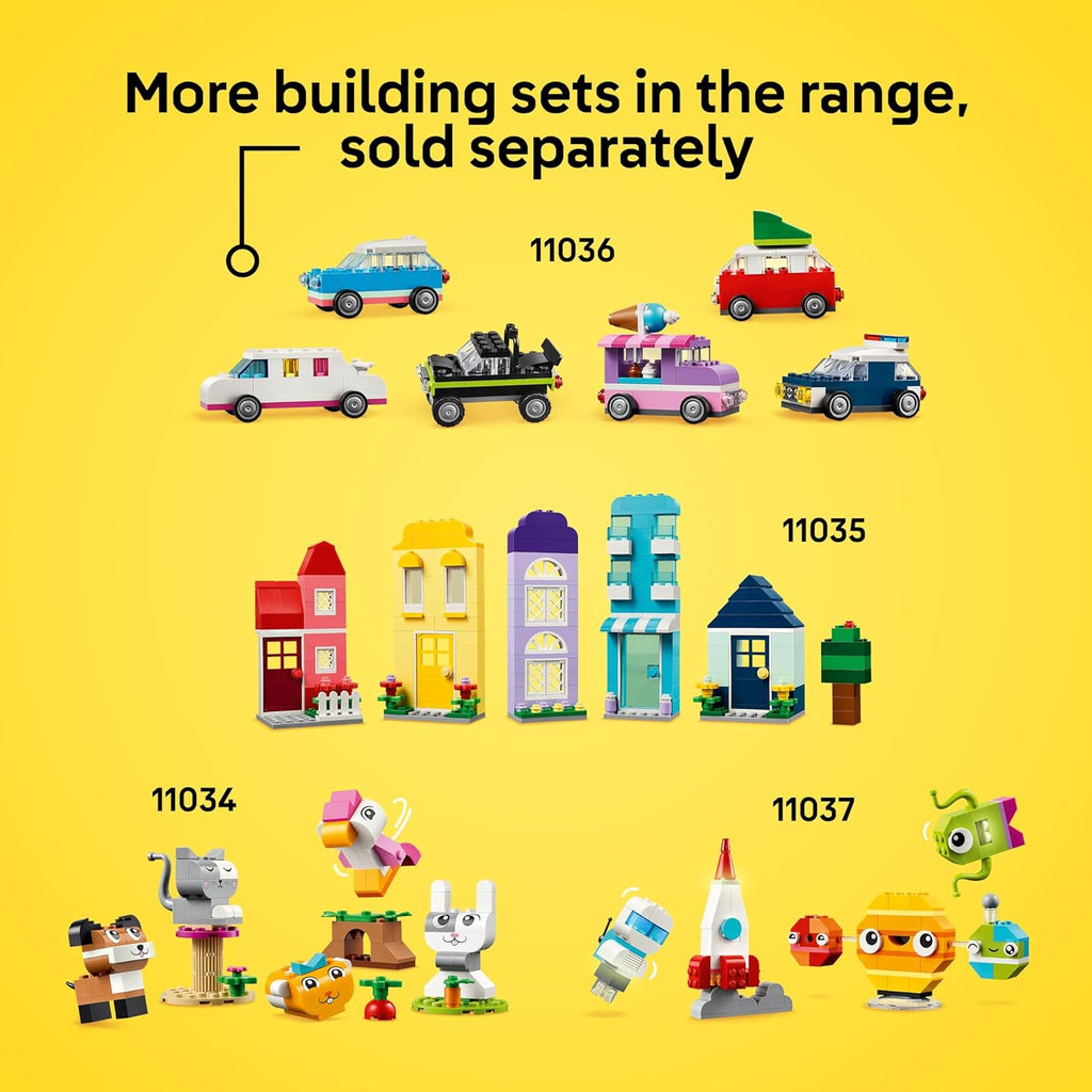 LEGO Classic Vibrant Creative Brick Box Building Blocks - Sensory & Learning Toys for Boys & Girls, Ages 4+ Years