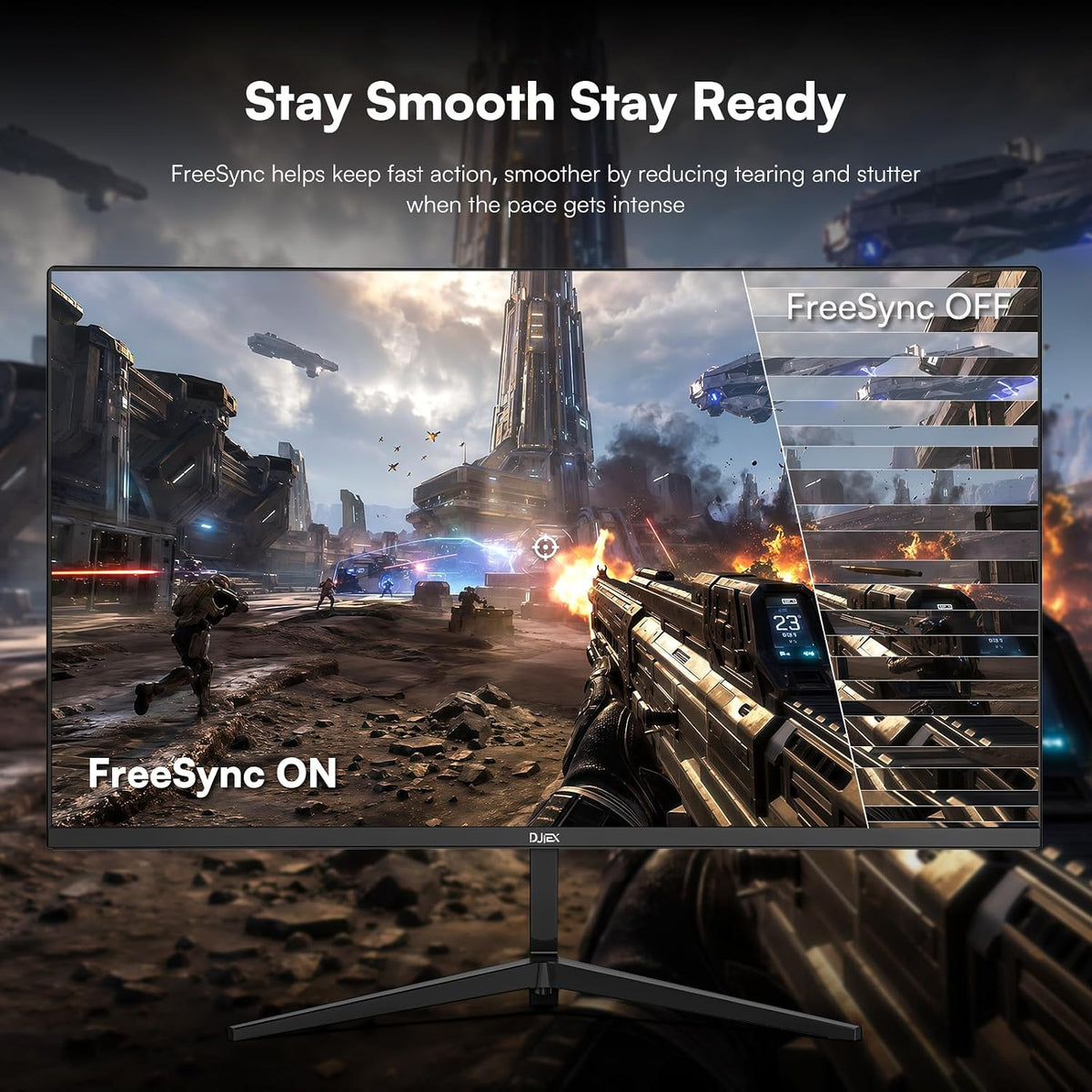 24 Inch Gaming Computer Monitor, FHD 1920x1080p, 180Hz, 4000:1 High Contrast VA Computer Screen for Work & Play