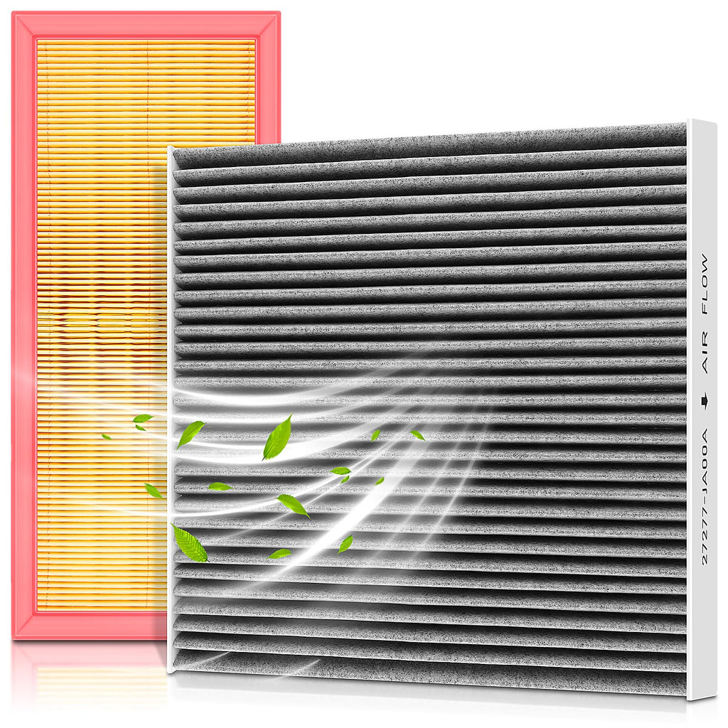 Engine Cabin Air Filter Kit, Replaces 16546‑JA00A 27277‑JA00A CA10349
