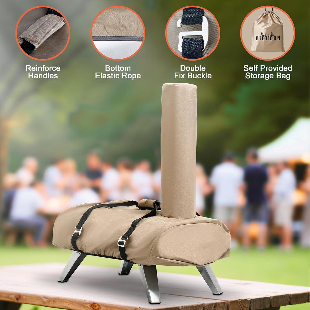 Outdoors 12Inch Pizza Oven Cover, Heavy Duty Waterproof and Weather Resistant Oxford Fabric Covers